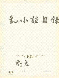 乱小说目录全文