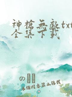 神枪无敌txt全集下载