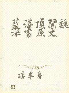 蓝湛顶开魏婴的深处原文