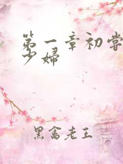 第一章初尝云雨少妇