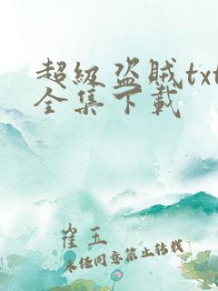 超级盗贼txt全集下载