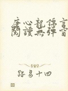 唐心龙锦言免费阅读无弹窗