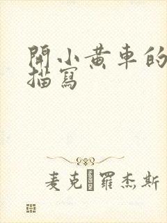 开小黄车的细腻描写