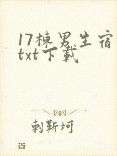 17栋男生宿舍txt下载