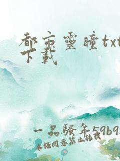 都市灵瞳txt下载