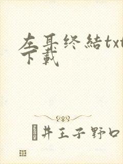 左耳终结txt下载