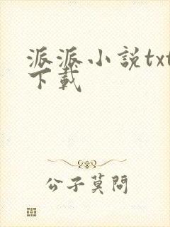 派派小说txt下载