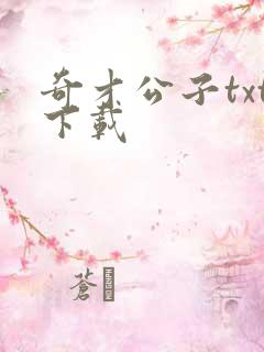 奇才公子txt下载