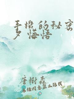 手机的秘密 七夕 悔悟