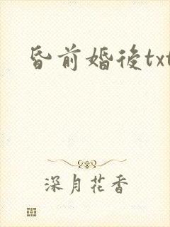 昏前婚后txt