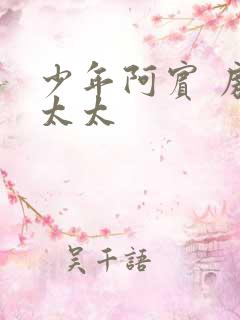 少年阿宾 房东太太