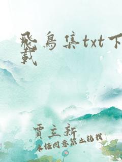 飞鸟集txt下载