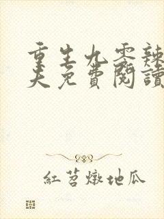 重生九零辣妻撩夫免费阅读