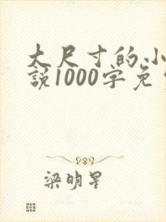 大尺寸的小黄说说1000字免费阅读