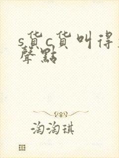 s货c货叫得大声点