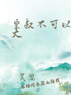 皇叔不可以 太大