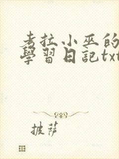 考拉小巫的英语学习日记txt