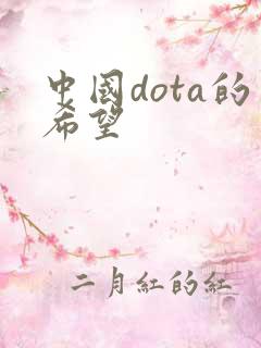 中国dota的希望