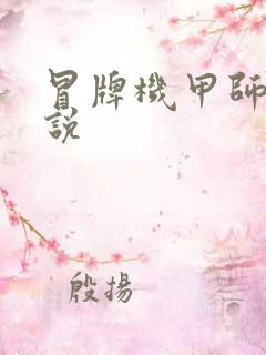 冒牌机甲师 小说