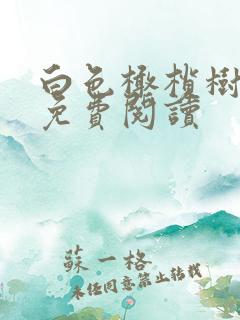 白色橄榄树全文免费阅读