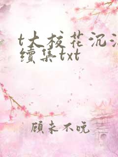t大校花沉浮录续集txt