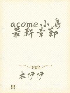 acome小鸟最新章节