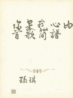 你是我心内的一首歌简谱