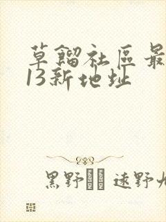 草馏社区最2013新地址