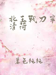 北王战刀宁北苏清荷
