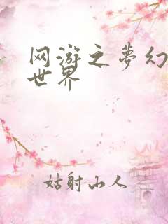 网游之梦幻传奇世界