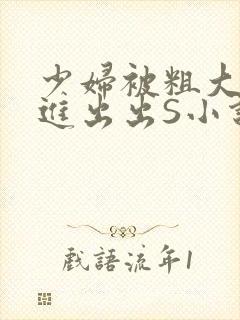 少妇被粗大猛进进出出S小说