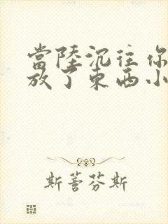 当陆沉往你里面放了东西小玩具