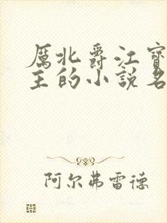厉北爵江宝宝男主的小说名字