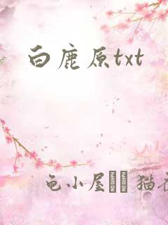 白鹿原txt