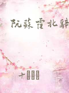 阮苏霍北辞小说