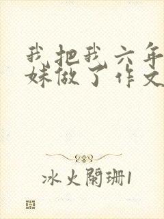 我把我六年级妹妹做了作文