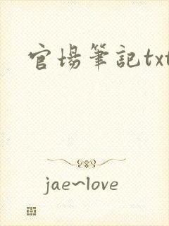 官场笔记txt
