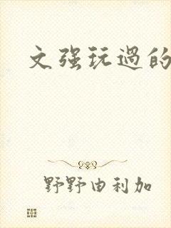 文强玩过的女人