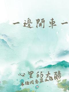 一边开车一边做