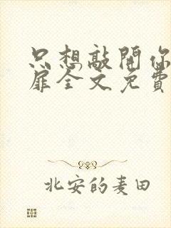 只想敲开你的心扉全文免费阅读