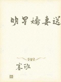 明星娇妻送上门