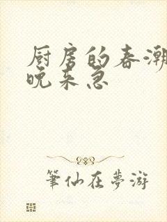 厨房的春潮带雨晚来急