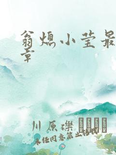 翁熄小莹最新节章