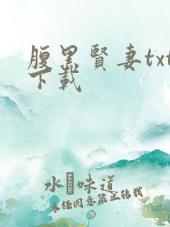 腹黑贤妻txt下载