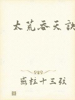 太荒吞天诀小说