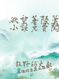 欲望华陵笔趣阁小说免费阅读