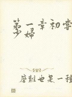 第一章初尝云雨少妇