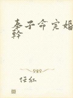 奉子命完婚 高干