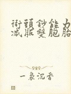 街头钞能力无删减版双胞胎