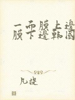 一面膜上边一面膜下边韩国